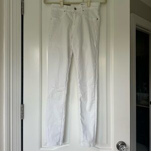 AG The Farrah Skinny White Jeans